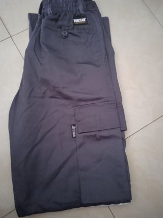 Pantalones trabajo Workteam Gris-Amarillo