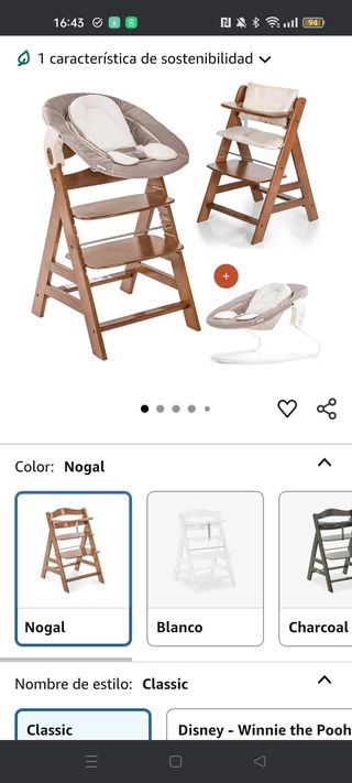 Hamaca bebé Hauk - Gris