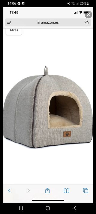 Cama Gato tipo Iglu - Nueva