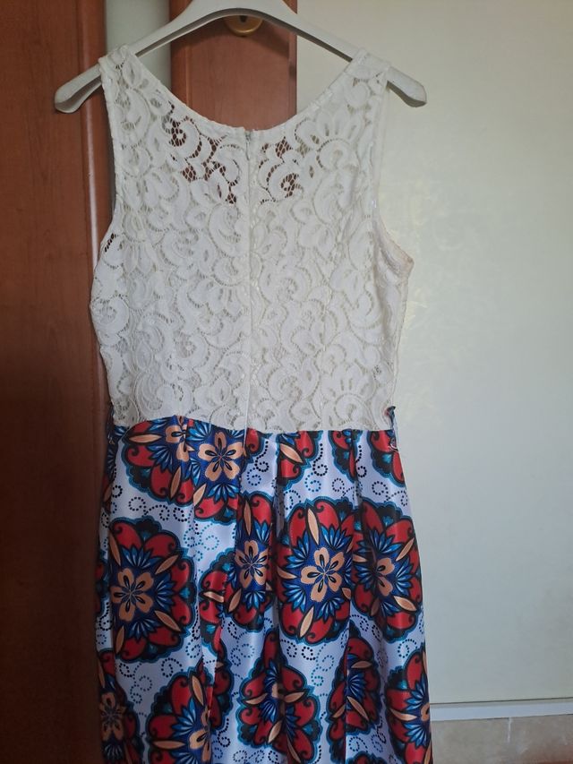 Abito bimba pizzo floreale