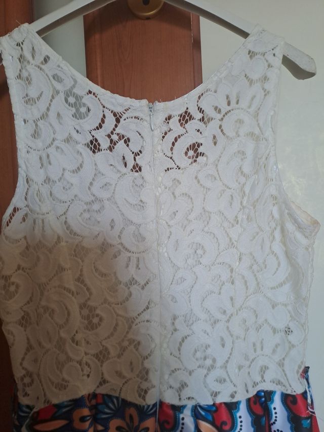 Abito bimba pizzo floreale