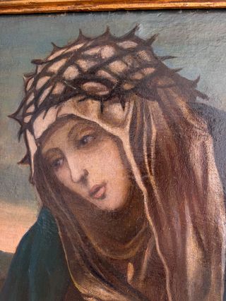 Fantastico olio di Santa Caterina da Siena,