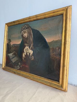 Fantastico olio di Santa Caterina da Siena,