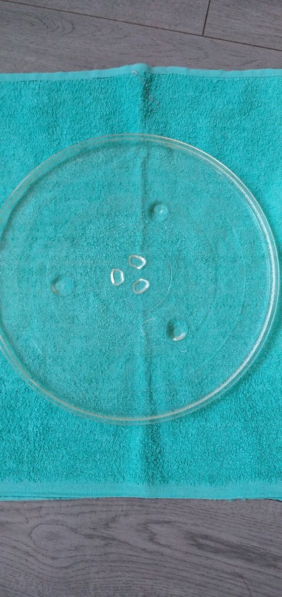 Plato cristal microondas grande