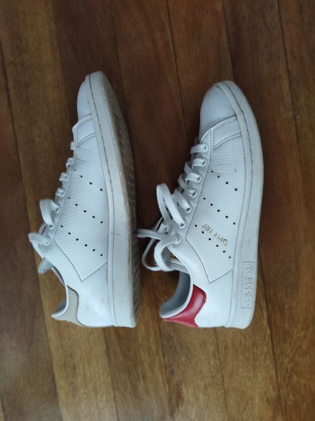 Adidas Stan Smith - rojas y blancas - 40