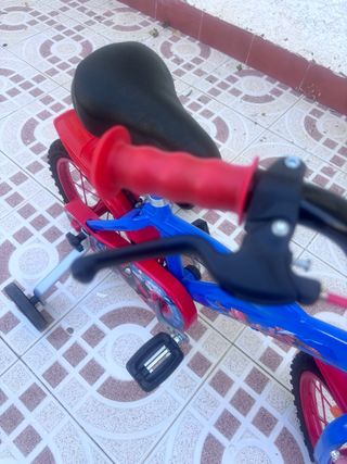 Bicicleta Spiderman niño 12” 3 usos
