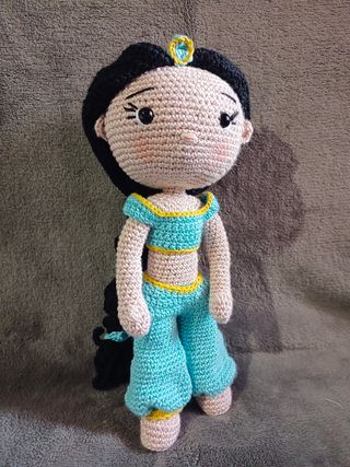Muñeca Princesa Jasmín Amigurumi