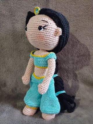 Muñeca Princesa Jasmín Amigurumi