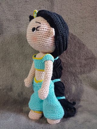 Muñeca Princesa Jasmín Amigurumi