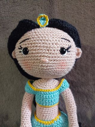 Muñeca Princesa Jasmín Amigurumi