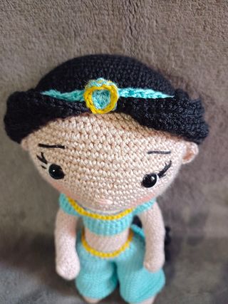 Muñeca Princesa Jasmín Amigurumi
