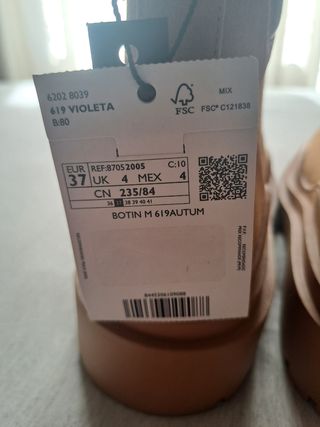 Botín Marrón Claro - Talla 37 NUEVO SIN ESTRENAR 
