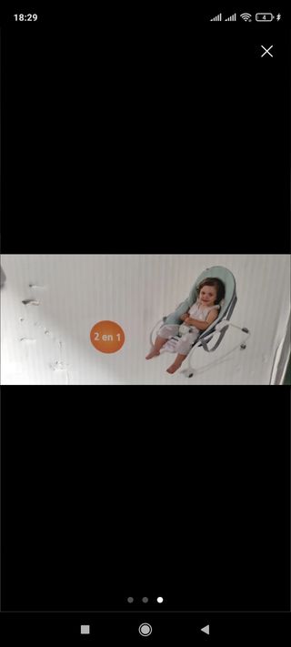 Silla mecedora bebé 2 en 1
