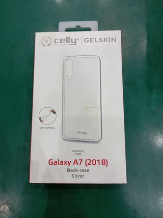 Custodia trasparente silicone Celly Galaxy A7 2018