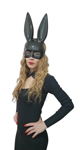Disfraz Conejita Máscara Vestido Corto Adulto M