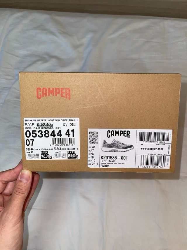 Zapatillas Camper Unisex blancas talla 41