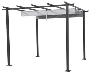 Pérgola aluminio 3x3 gris