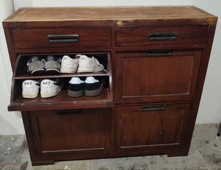 Zapatero madera Banak marrón