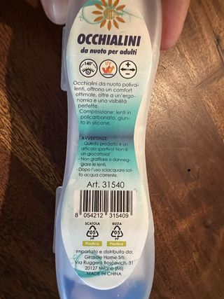 Occhialini Nuoto - Nuovi