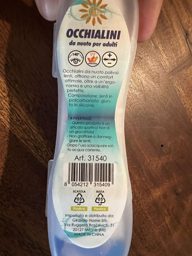 Occhialini Nuoto - Nuovi