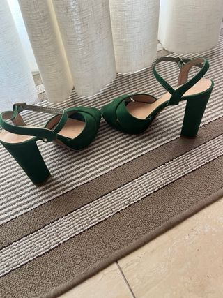 Sandalias tacón Mary Paz - Verde 39
