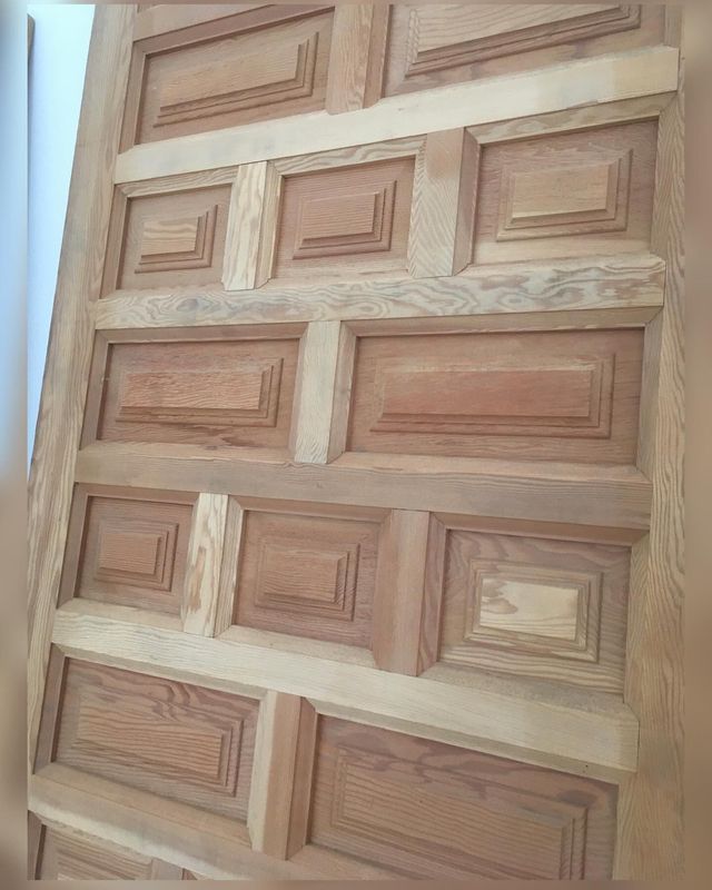 Puerta Madera Maciza alta