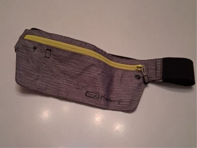 Pantalón running Kalenji L Riñonera Kalenji Gris