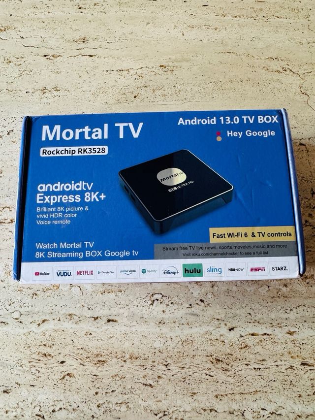 TV Box Mortal tv 8K Android