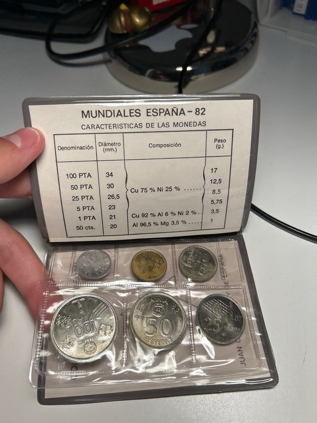 Monedas Mundial 82 Juan Carlos I
