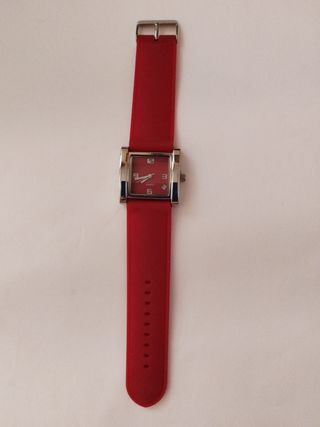 Reloj pulsera rojo | Reloj mujer