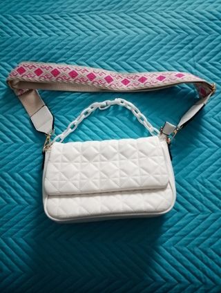 Borsa a tracolla bianca