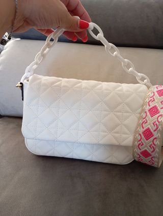 Borsa a tracolla bianca
