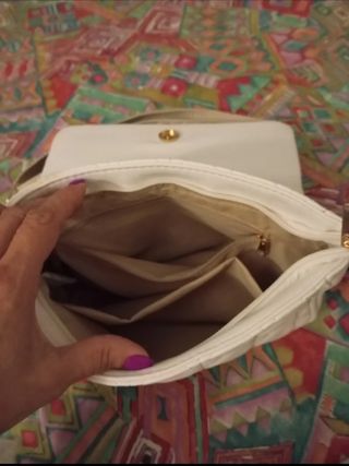 Borsa a tracolla bianca