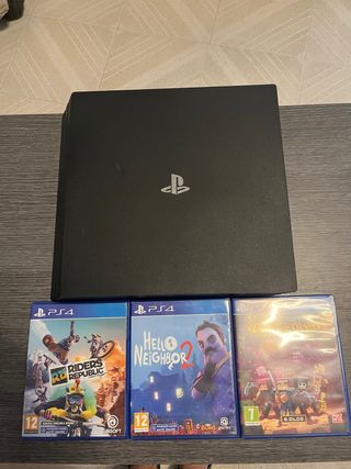 PS4 Pro 1T (PlayStation 4) + 3 juegos