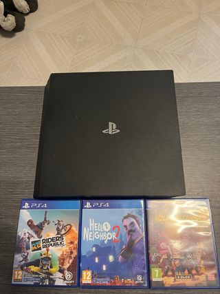 PS4 Pro 1T (PlayStation 4) + 3 juegos