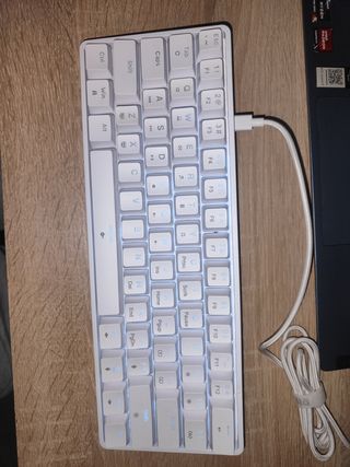Teclado mecánico blanco