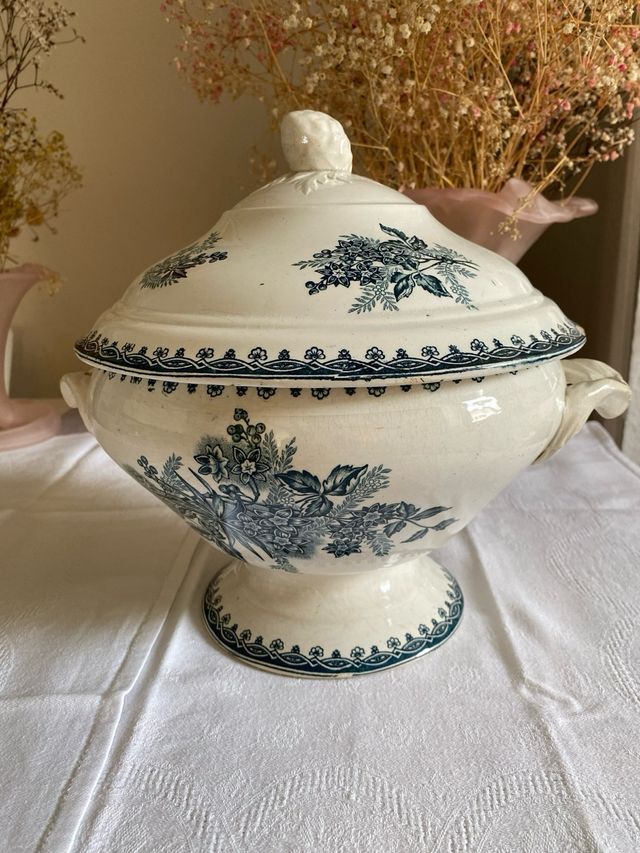 Zuppa francese antica St. Amand - Porcellana decorativa