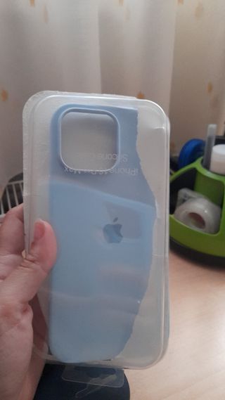 Funda Silicona iPhone 16 Pro Max Azul
