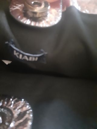 Vestito nero Kiabi + borsa argento