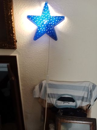 Luz nocturna infantil - Estrella azul