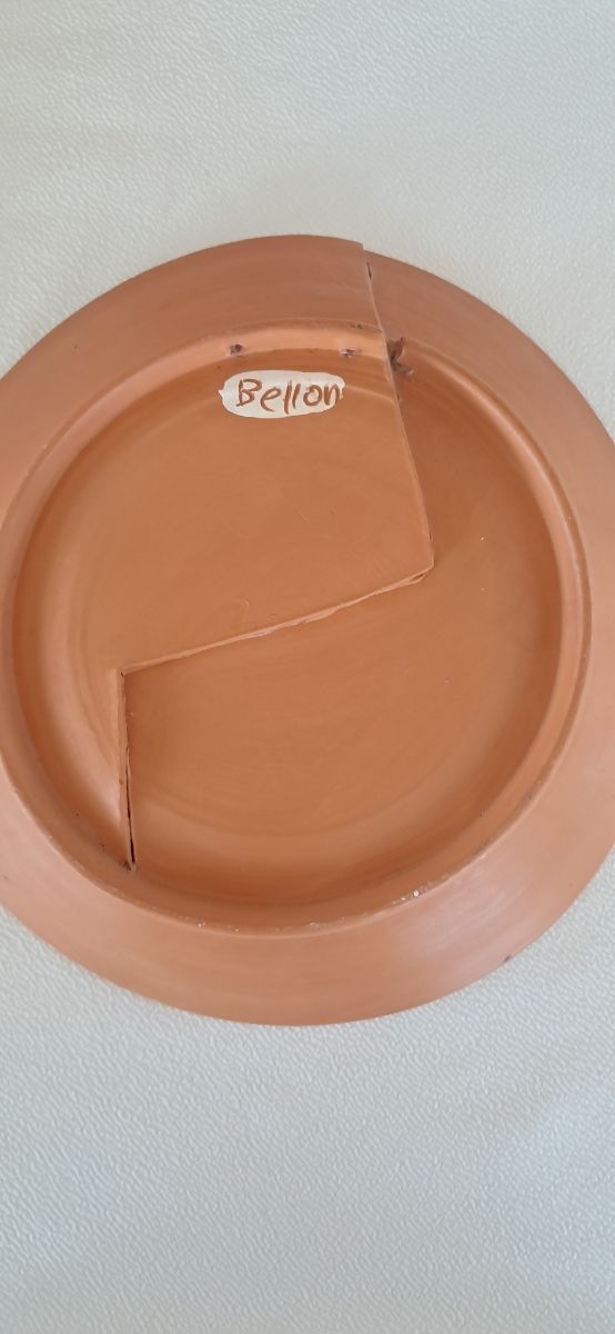 4 Platos Cerámica Diseño Original