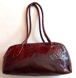 Borsa vintage in pelle di serpente