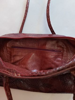 Borsa vintage in pelle di serpente