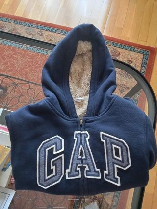 Sudadera Gap azul con capucha de niño 4 años.