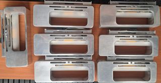 8 Applique da parete in metallo - Argento