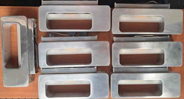 8 Applique da parete in metallo - Argento