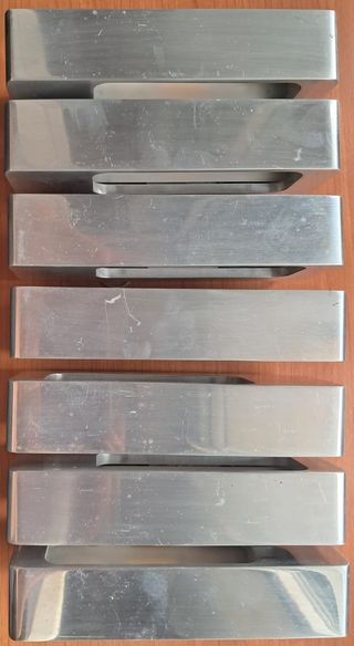 8 Applique da parete in metallo - Argento