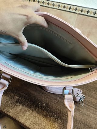 Bolso rosa acolchado