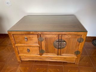 Mesa centro colonial madera maciza
