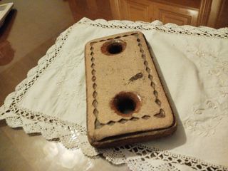 Ladrillo refractario cama antiguo